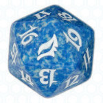 Blue Lorwyn D20 Die