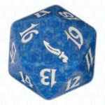 Blue Mirrodin D20 Die