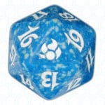 Blue Morningtide D20 Die