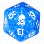 Blue Odyssey D20 Die