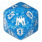 Blue Onslaught D20 Die
