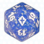 Blue Worldwake D20 Die