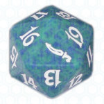 Green Mirrodin D20 Die