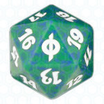 Green New Phyrexia D20 Die