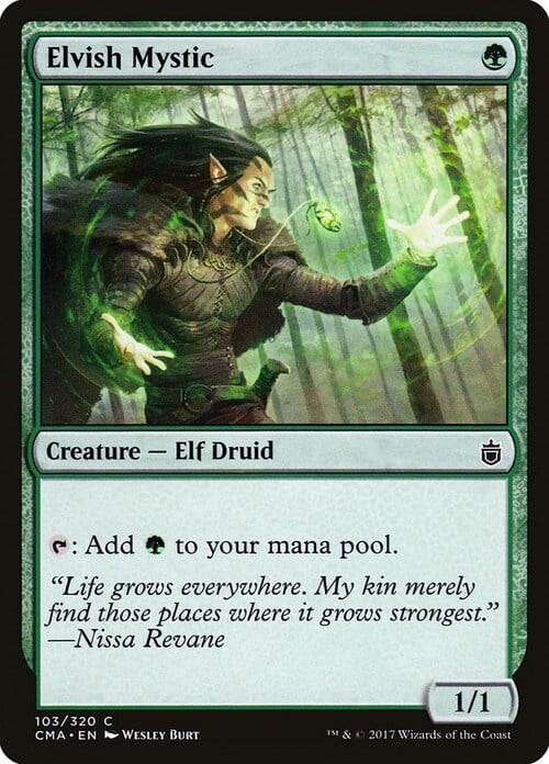 Elvish Mystic Card Front