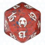 Red Apocalypse D20 Die