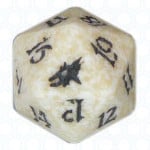 White Scourge D20 Die