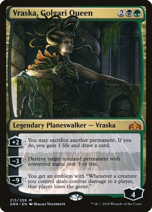 Vraska, Golgari Queen Card Front