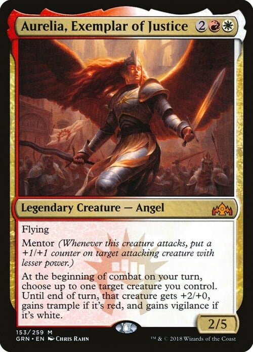 Aurelia, Exemplar of Justice Card Front