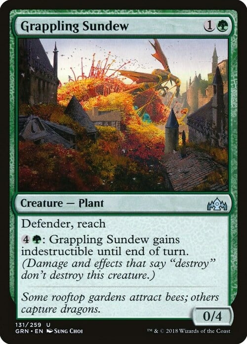 Grappling Sundew Card Front