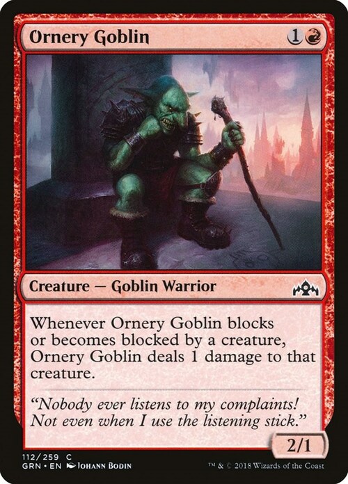 Goblin Scontroso Card Front