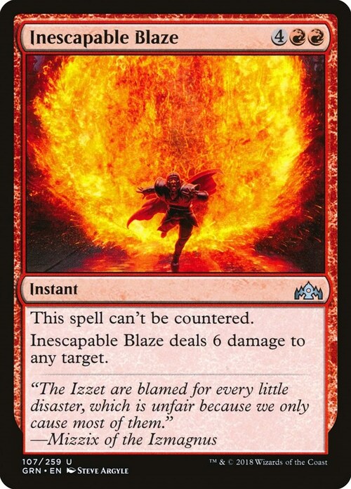 Inescapable Blaze Card Front