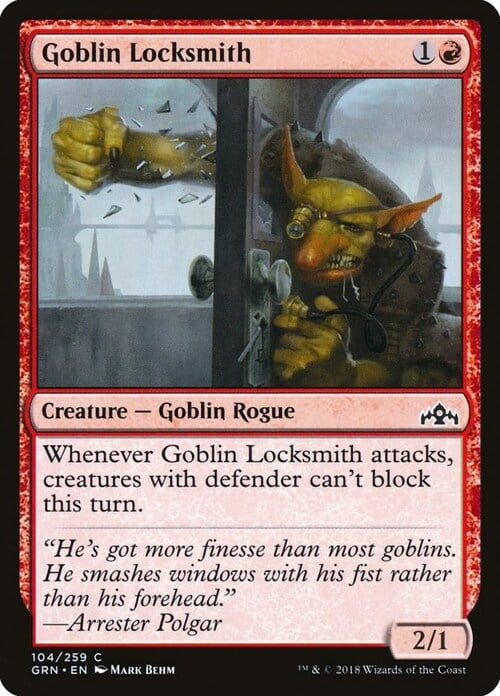 Goblin Scassinatore Card Front
