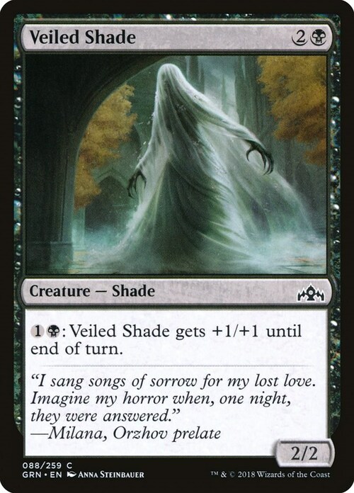 Veiled Shade Card Front