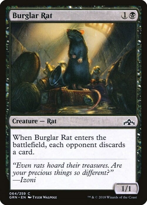 Burglar Rat Card Front