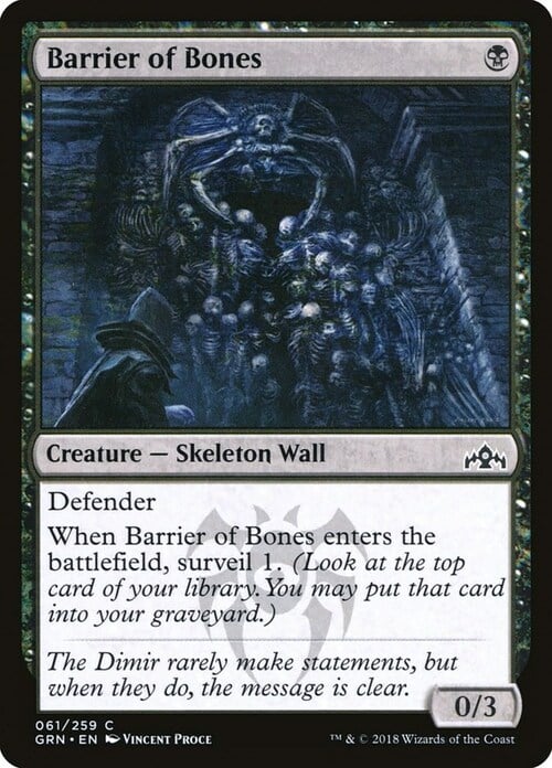 Barrier of Bones Card Front
