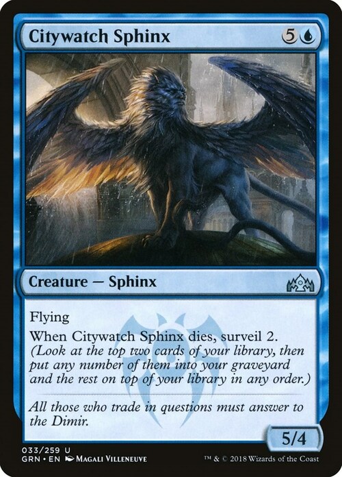 Citywatch Sphinx Card Front