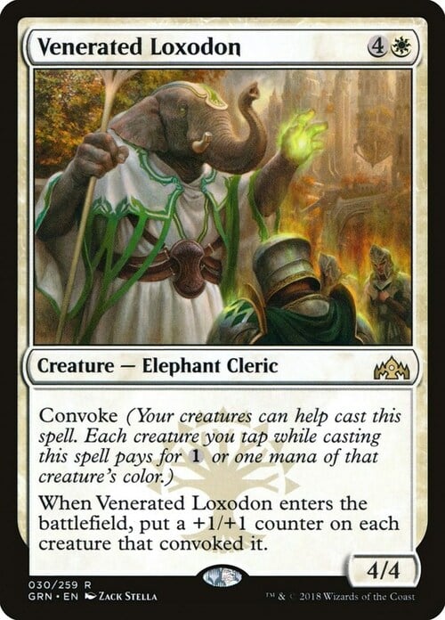 Venerated Loxodon Card Front