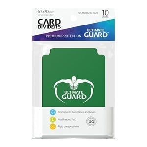 10 Ultimate Guard Dividers (Green)