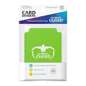 10 Ultimate Guard Dividers (Light Green)