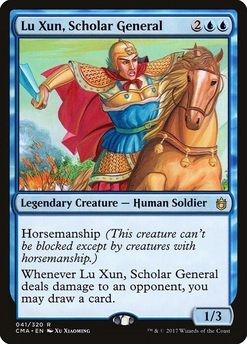 Lu Xun, Scholar General Card Front