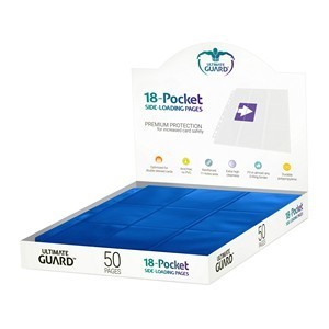 50 Ultimate Guard 18-Pocket Side-Loading Pages (Blue)
