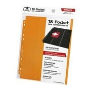 10 Ultimate Guard 18-Pocket Side-Loading Pages (Orange)