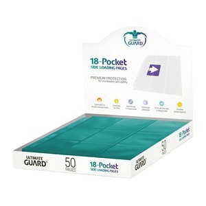 50 Ultimate Guard 18-Pocket Side-Loading Pages (Petrol)