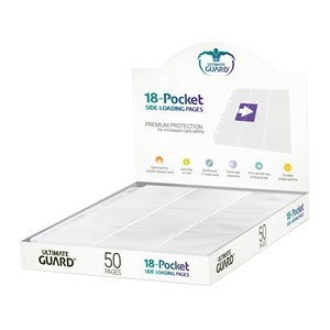 50 Ultimate Guard 18-Pocket Side-Loading Pages (White)