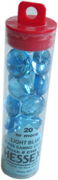 Chessex Light Blue Gaming Stones