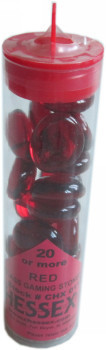 Chessex Red Gaming Stones