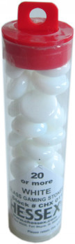 Chessex White Gaming Stones