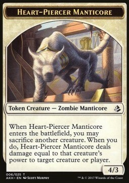 Heart-Piercer Manticore // Warrior Card Front