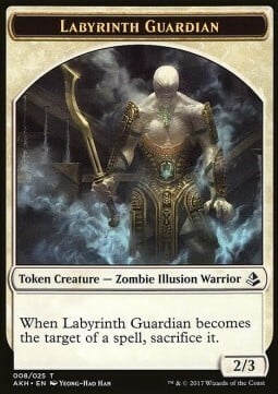Labyrinth Guardian // Warrior Card Front