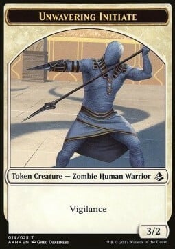 Unwavering Initiate // Wurm Card Front