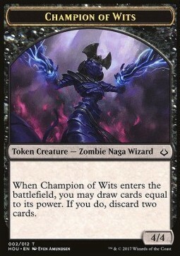 Champion of Wits // Warrior Card Front