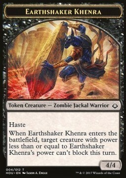 Earthshaker Khenra // Zombie Card Front