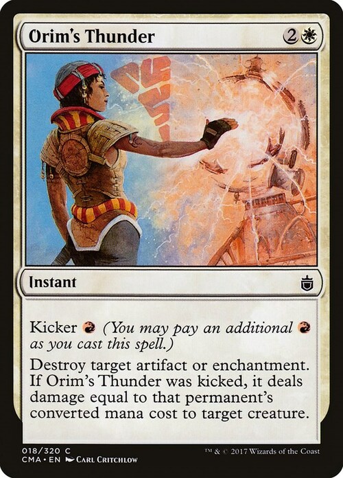 Orim's Thunder Card Front