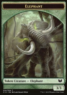 Elephant // Saproling Card Front
