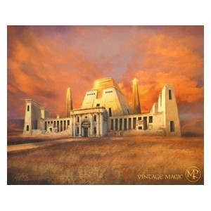 Vintage Magic: Library of Alexandria Mousepad