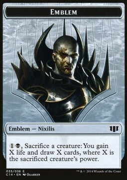 Ob Nixilis Emblem / Zombie Card Front