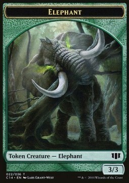 Elephant // Elf Warrior Card Front