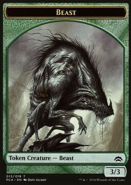 Beast // Saproling Card Front