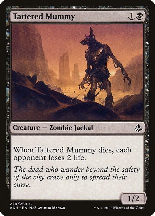 Tattered Mummy Card Front