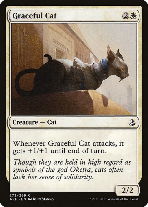 Graceful Cat Card Front