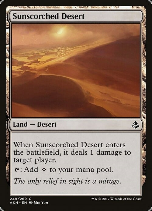 Sunscorched Desert Card Front