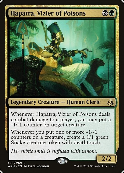 Hapatra, Vizier of Poisons Card Front