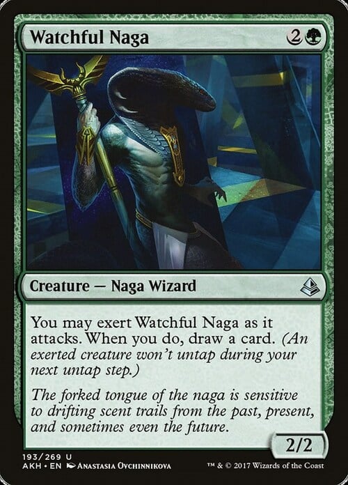 Watchful Naga Card Front