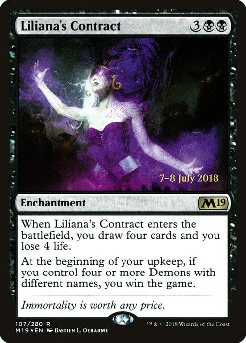 Liliana's Contract Card Front