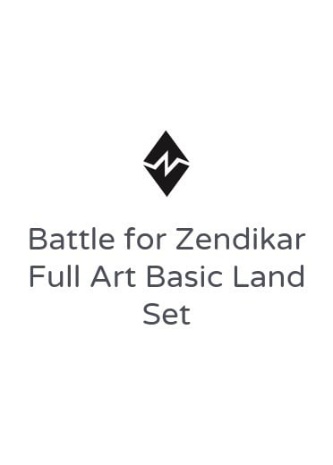 Battle for Zendikar Full Art Basic Land Set